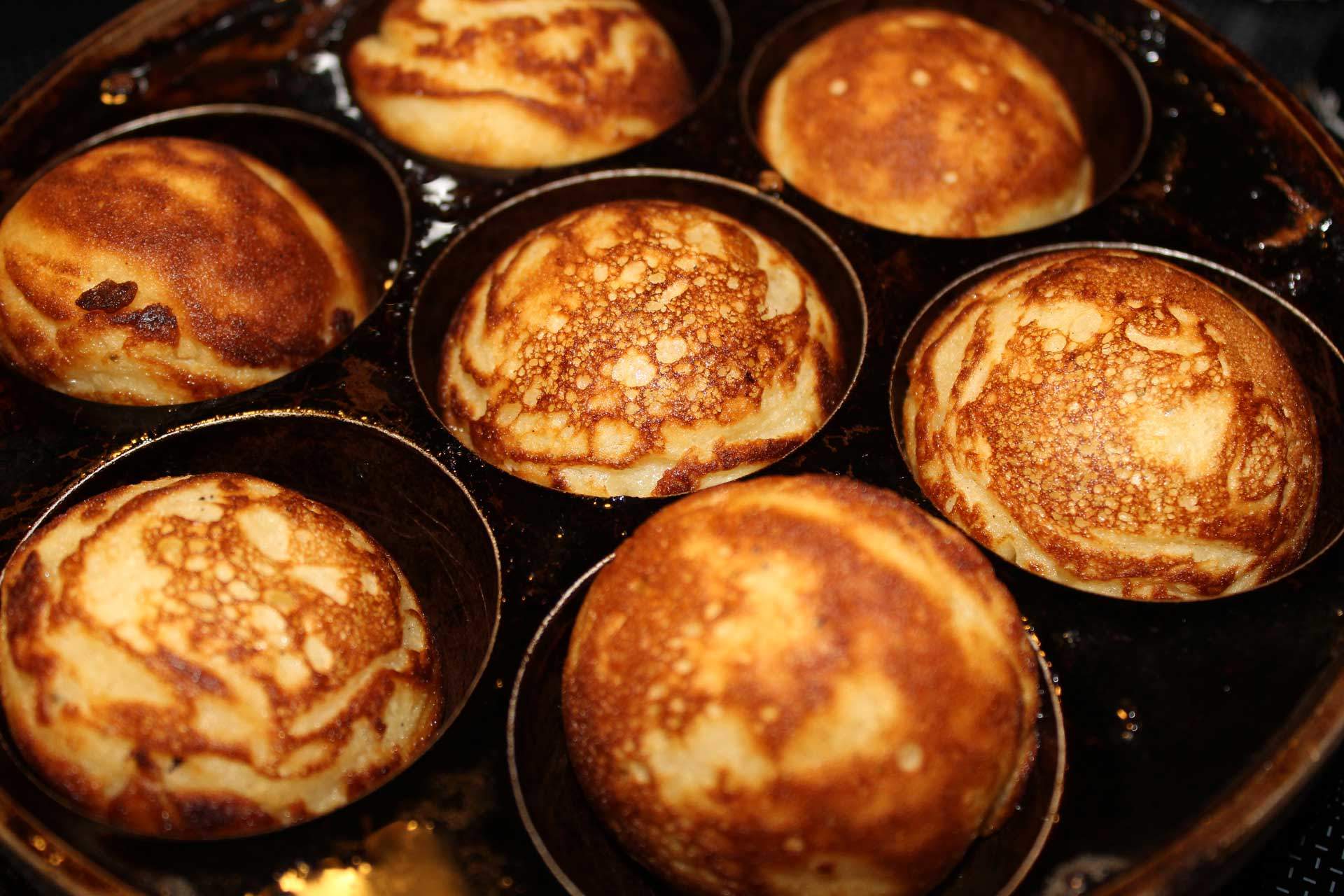 Æbleskiver med kardemomme og citron